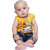 Kid Kupboard Cotton Baby Girls Top, Yellow, Sleeveless, 9-12 Months KIDS7925