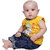 Kid Kupboard Cotton Baby Girls Top, Yellow, Sleeveless, 9-12 Months KIDS7925
