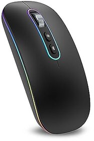 Wireless Optical Mouse  Bluetooth  2.4GHz Wireless Connectivity, Black