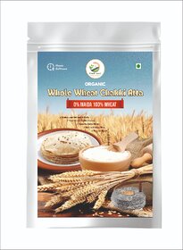 Simply Jaivik Premium Whole Wheat Chakki Atta  100 Organic, Chemical-Free  Naturally Rich in Fiber (2 kg)