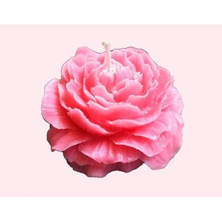Tohafa Peony Flower Scented Candle 90gm  Floral Candle with Peony, Rose  Jasmine Aroma, 15+ Hours Burn Time