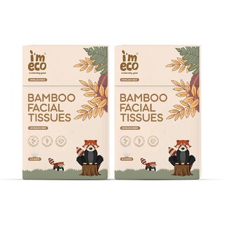 IMECO Bamboo Pocket Tissue  Ultra-Soft Travel Friendly Facial Wipe  10 Pulls Per Pack  Pack of 2