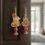 Tiny Shiny Laxmi Ganesh Subh labh for Wall Hanging Door Latkan Toran with Bells Shubh labh for Home Decor Door