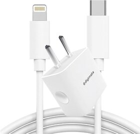(Pack of 50) Digimate (DG-ADP-1004) 20W Charger with Lightning Cable Compatible with iPhone 14/14Plus/14Pro/14Promax 13/13Pro/13Promax (White)