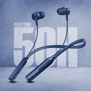 (Pack of 30) Signatize Wireless in-Ear Neckband Bluetooth Earphones with 10mm Drivers, Music Experie, 50 Hours Playtime,-SZ-1180-Blue