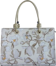 Elegant Floral Satchel Bag - Chic Pastel Handbag for Women