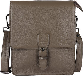 DOLPHIN GLOBAL Green Men's Genuine Leather Messenger/Sling Bag  9506GRN