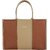 Evander Stylish Designer Tote Bag - High-Quality Brown and Beige