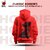 BULL CLOTHING Mens I Walk On The Wild Side  Premium 280 GSM Fleece Red Hoodie for Ultimate Comfort and Style (XL)