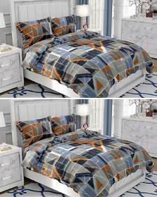 BEDZY Polar Fleece Winter Warm Double Bedsheet | Set of 2 Bedsheets
