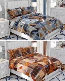 BEDZY Polar Fleece Winter Warm Double Bedsheet | Set of 2 Bedsheets