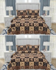 BEDZY Polar Fleece Winter Warm Double Bedsheet | Set of 2 Bedsheets