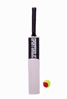New Wooden Cricket Bat With 1 Tennis Ball For Kids Juniors