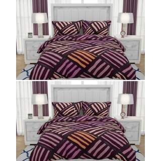 BEDZY Polar Fleece Winter Warm Double Bedsheet | Set of 2 Bedsheets