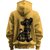 BULL CLOTHING Mens I Walk On The Wild Side  Premium 280 GSM Fleece Mustard Hoodie for Ultimate Comfort and Style (XL)