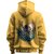 BULL CLOTHING Mens Space Adventure Astronaut Mustard Yellow Hoodie Comfortable Casual Wear Sweatshirt (XL)