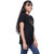 Kid Kupboard Cotton Womens T-Shirt, Dark Black, Half-Sleeves, XL-Xtra Large KIDS8017