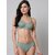 (Pack of 1) DoctorLingerie Womens Solid Green Bra Panty Set - 30B Padded
