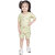 Kid Kupboard Cotton Baby Girls T-Shirt and Short Set, Light Green, Half-Sleeves, 4-5 Years KIDS8018