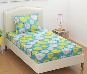 BEDZY Classic Collection Flat Single Bedsheet with 1 Pillow Cover