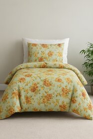 BEDZY Classic Collection Flat Single Bedsheet with 1 Pillow Cover