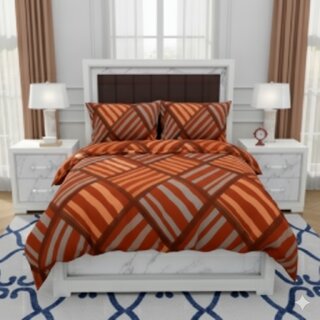 BEDZY Polar Fleece Winter Warm Double Bedsheet with 2 Pillow Covers