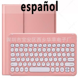 iPad Pro 11 Keyboard Case with Bluetooth Mouse | Multi-Language Layout (ES/KR/TH) Protective Folio (Russian/Beige Combo w/ Dual-Mode Mouse, 2022/2021/2020/2018 iPad Pro 11 inch)