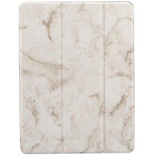 Marble Pattern iPad 9.7 Case with Pencil Holder for iPad Air 2 & Older Models (Blue, iPad 9.7 2017/2018/iPad Air 2/1 Universal)