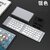 Foldable Bluetooth Keyboard for iPad, Phone, Tablet | Portable & Slim Design (Dual-Fold Keyboard Gun Black Tri-Mode)