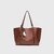 Large Capacity Tote Bag for Women, Minimalist Work Laptop Bag, Professional Commuter Office File Bag (Brown)