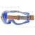 Anti-Fog Safety Glasses with Side Shields - Over-The-Glass Design for Clear Vision & Impact Protection (Blue)