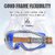 Anti-Fog Safety Glasses with Side Shields - Over-The-Glass Design for Clear Vision & Impact Protection (Blue)