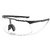 Chromatic Reflective Sports Sunglasses - Wide Frame Cycling & Outdoor Wind Goggles with Mirrored Lens (Black Frame White Mirror)