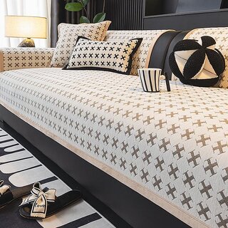 Premium Non-Slip Sofa Cover | All-Season Couch Protector with Luxury Feel (SYJF Star Gray, 90 x210cm Single Piece)