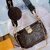 Stylish Mahjong Pattern Tote Bag | 3-in-1 Convertible Crossbody with Chain Strap & Shoulder Bag (Monogram with Brown, 23-12-5cm)