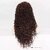 Lace Front Synthetic Wig for Women: Brown Middle Part Long Curly Hair with Bouncy Ringlets (FM0815 4#)