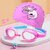 Kids Anti-Fog Swim Goggles, Leak-Proof for Training & Lessons ([1908 Plain Purple] Swim Cap Nose Clip Ear Plugs)