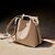 NalanDu Women's Summer Bucket Bag | Large Capacity Crossbody & Shoulder Bag with Free Pendant (Midnight Black - With Pendant, Length 24.5cm, Width 11cm, Height 25.5cm)