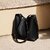 NalanDu Women's Summer Bucket Bag | Large Capacity Crossbody & Shoulder Bag with Free Pendant (Midnight Black - With Pendant, Length 24.5cm, Width 11cm, Height 25.5cm)