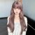 Hazelnut Ash Brown Long Wavy Lace Front Wig - Natural Looking Synthetic Hair with Full Cap (Rose Red Hair Net+Clips+Comb, Rose Mesh Collect Item Get Hair Net)