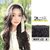 Ribbon Headband Wig | Voluminous Water Wave Half Wig for Instant Length & High Crown (Brown Black)