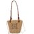 Summer Straw Tote Bag | Casual Woven Beach Bucket Bag for Women (Khaki)