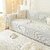 French Cream Aesthetic Sofa Throw Cover | Full Coverage Slip-Resistant Stretch Sofa Protector (Breathable Thick-Cream Beige, 180x300cm (Three-Seater Sofa)