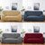 Corn Grain Textured Stretch Sofa Cover - Full Elastic Slipcover for Living Room Furniture (Corn Grain Emerald Green, Double Seat 145-185cm)