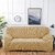 Corn Grain Textured Stretch Sofa Cover - Full Elastic Slipcover for Living Room Furniture (Corn Grain Emerald Green, Double Seat 145-185cm)
