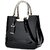 Glossy Leather Tote Bag for Women - Large Capacity Shoulder & Crossbody Handbag (Burgundy)