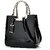 Glossy Leather Tote Bag for Women - Large Capacity Shoulder & Crossbody Handbag (Burgundy)