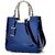 Glossy Leather Tote Bag for Women - Large Capacity Shoulder & Crossbody Handbag (Burgundy)