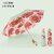 Amber Premium Oil Painting Design Double-Layer Sun Umbrella - UPF UV Protection, Compact Foldable for Women, All-Weather Sun & Rain Shield (Golden 2-Layer Black Glue Rose)