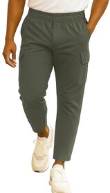 MULTIWA Comfortable Cotton Pant For Men - Straight Fit Cargo Lower With 5 Pockets, Stylish Korean Pants For Man